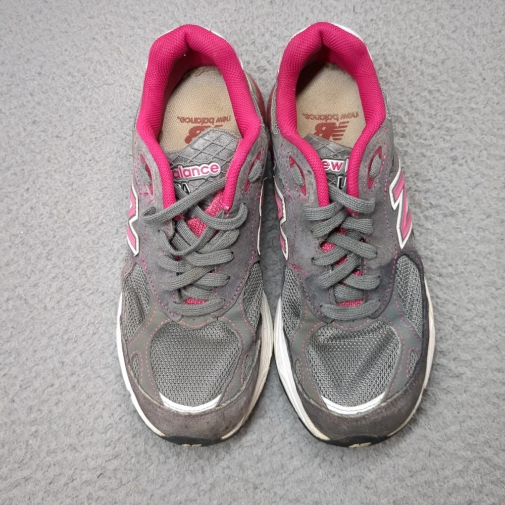 New Balance 990v3 Shoes Womens Size 7.5 AA Gray Pink Breast Cancer Running USA - Picture 7 of 16